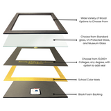 Valparaiso University 10w x 8h Silver Embossed Diploma Frame