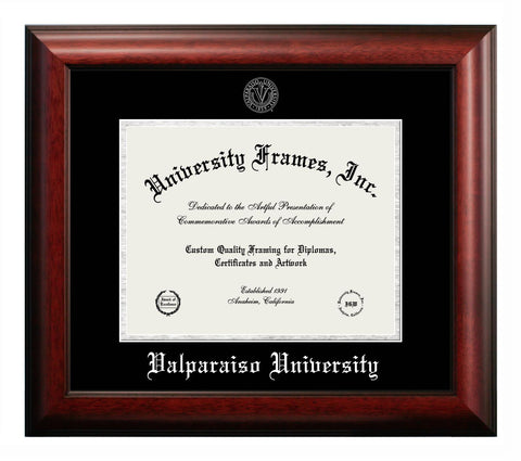 Valparaiso University 10w x 8h Silver Embossed Diploma Frame