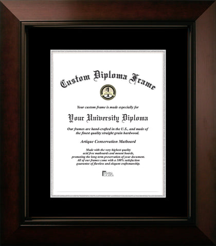 Legacy Black, Black & Silver Mats-Certificate Frame