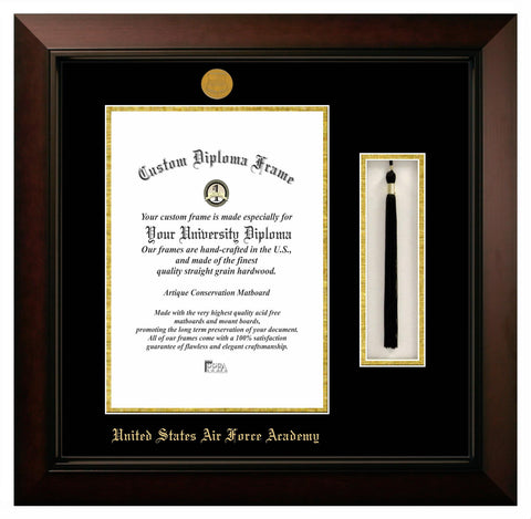 United States Air Force Academy Tassel Box and Diploma Frame