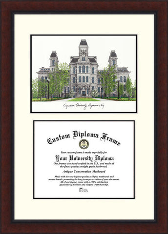 Syracuse University Legacy Scholar Diploma Frame
