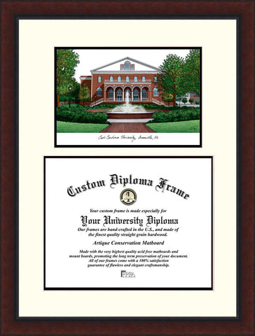 East Carolina University 14w x 11h Legacy Scholar Diploma Frame