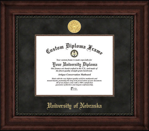 University of Nebraska 11w x 8.5h Executive Diploma Frame
