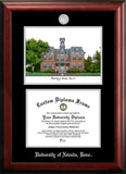 Michigan State University Alumni Chapel9.5w x 7.5h Silver Embossed Diploma Frame with Campus Images Lithograph