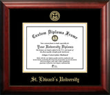 St. Edward's University 11 w x 8.5 h Gold Embossed Diploma Frame