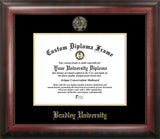Bradley University 11w x 8.5h Gold Embossed Diploma Frame