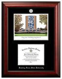 Angelo State University 14w x 11h Silver Embossed Diploma Frame with Campus Images Lithograph