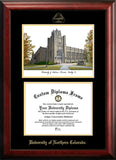 University of Northern Colorado 10w x 8h Gold Embossed Diploma Frame with Campus Images Lithograph