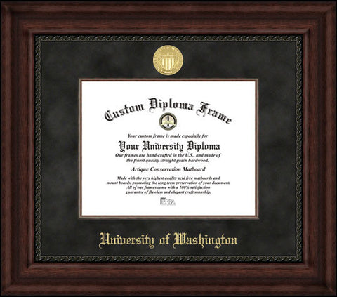 University of Washington 11w x 8.5h Executive Diploma Frame