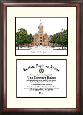 Ohio State University 11w x 8.5h Scholar Diploma Frame
