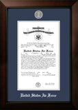 Air Force 8x10 Certificate Legacy Frame with Silver Medallion