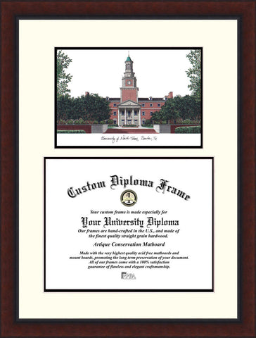 University of North Texas Legacy 14w x 11h Scholar Diploma Frame