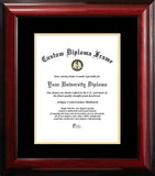 Classic Mahogany Certificate Frame with Black & Gold Mats