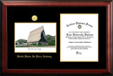 United States Air Force Academy 8.5"w x 11"h Gold Embossed Diploma Frame with Campus Images Lithograph