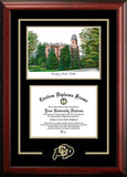University of Colorado, Boulder 11w x 8.5h Spirit Graduate Diploma Frame with Campus Images Lithograph