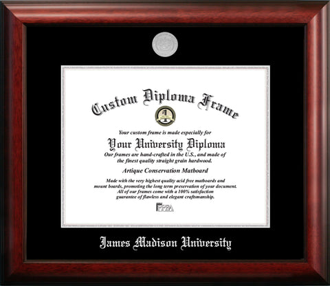 Grand Valley State University 10w x 8h Silver Embossed Diploma Frame with Campus Images Lithograph