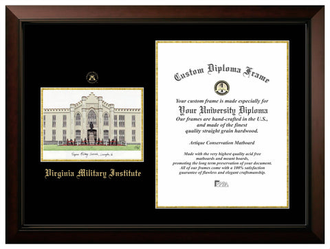 Virginia Military Institute 15.75w x 20h Legacy Scholar Diploma Frame
