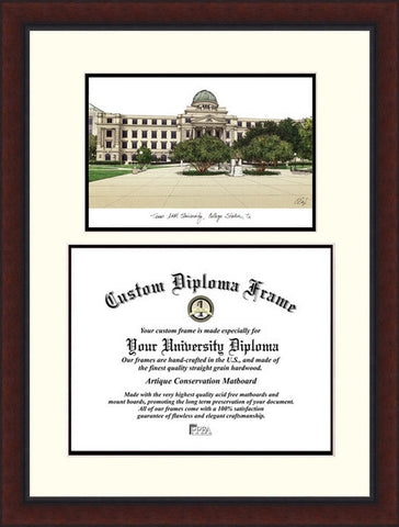 Texas A&M University 16w x 12.5h Legacy Scholar Diploma Frame