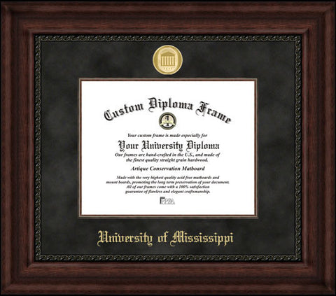 University of Mississippi 12w x 9h Executive Diploma Frame