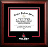 Ball State University Cardinals 10w x 8h  Spirit Diploma Frame