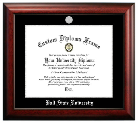 Ball State University 17w x 14h Silver Embossed Diploma Frame