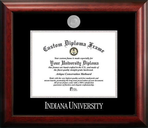 Indiana University, Bloomington 11w x 8.5h Silver Embossed Diploma Frame