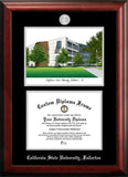 University of Arkansas 11w x 8.5h Silver Embossed Diploma Frame with Campus Images Lithograph