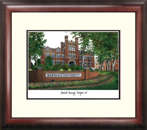 Marshall University Alumnus Framed Lithograph