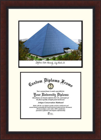 Cal State Long Beach 11w x 8.5h Legacy Scholar Diploma Frame