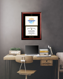 North Central College 11w x 8.5h Gold Embossed Diploma Frame with Campus Images Lithograph