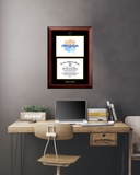 University of North Florida  Gold Embossed Diploma Frame with Campus Images Lithograph