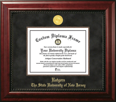 Rutgers University 11w x 8.5h Executive Diploma Frame