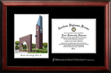 Minnesota State University, Mankato 11w x 8.5h Silver Embossed Diploma Frame with Campus Images Lithograph
