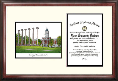 University of Missouri 11w x 8.5h Scholar Diploma Frame