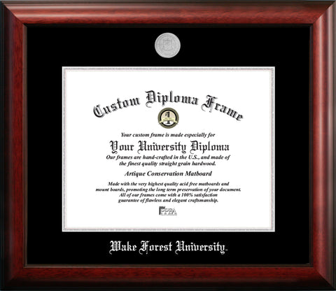 Wake Forest University 14w x 11h Silver Embossed Diploma Frame