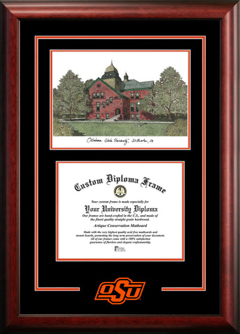 Oklahoma State Cowboys 11w x 8.5h Spirit Graduate Frame Diploma Frame