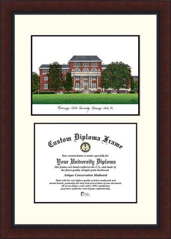 Mississippi State 11w x 8.5h Legacy Scholar Diploma Frame