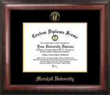 Marshall University 11w x 8.5h Gold Embossed Diploma Frame