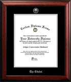 The Citadel 16w x 20h Silver Embossed Diploma Frame