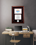 Clemson University 11w x 8.5h  Spirit Graduate Diploma Frame with Campus Images Lithograph