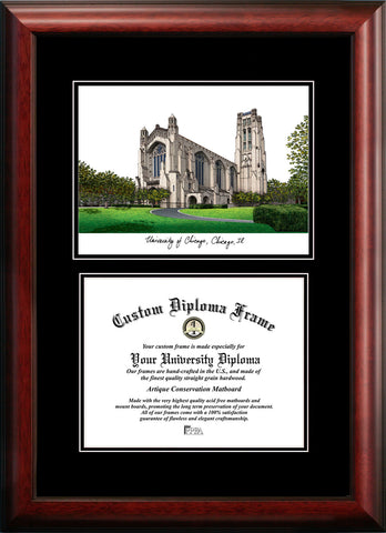University of Chicago Diplomate 12w x 9h Diploma Frame