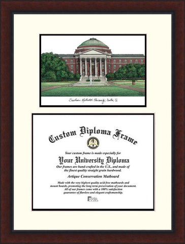 Southern Methodist University 11w x 8.5h Legacy Scholar Diploma Frame