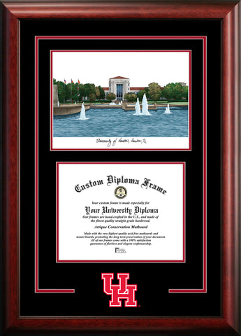 University of Houston Cougars 14w x 11h Spirit Graduate Diploma Frame