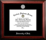 University of Utah 11w x 8.5h Silver Embossed Diploma Frame