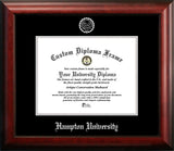 Hampton University 11w x 8.5h Silver Embossed Diploma Frame