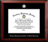 Virginia Tech 15.5w x 13.5h Silver Embossed Diploma Frame