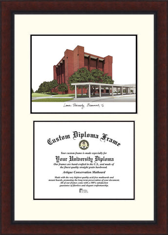 Lamar University Legacy Scholar Diploma Frame