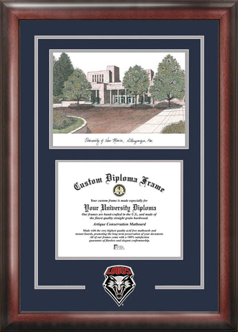 University of New Mexico Lobos 11w x 8.5h Spirit Graduate Diploma Frame