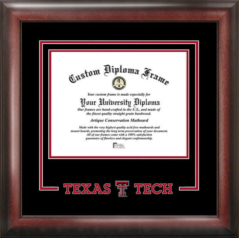 Texas Tech Red Raiders 14w x 11h Spirit Diploma Frame