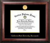 California State Sacramento University 11w x 8.5h Gold Embossed Diploma Frame